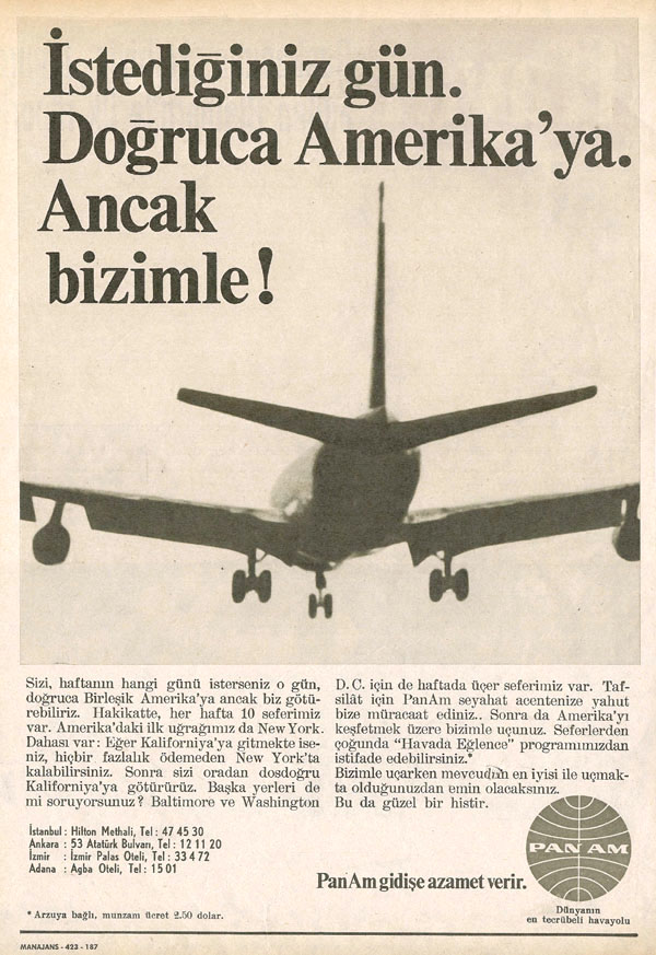 1968 A Turkish Language ad.